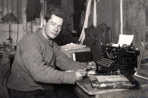 Apsley Cherry-Garrard working on the South Polar Times, 1911 © Royal Geographical Society