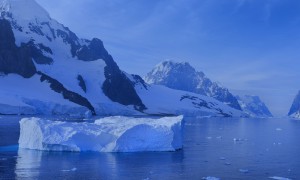 ice land and sea image of icebergs and sea