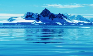 view of antarctic coastline