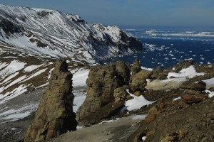 Seymour Island Paleocene Sobral Formation sediment geology pinnacles