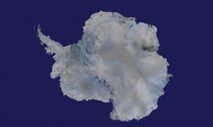 Satellite map of Antartica